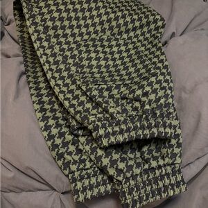 IVY PARK Olive and Black Houndstooth Pants